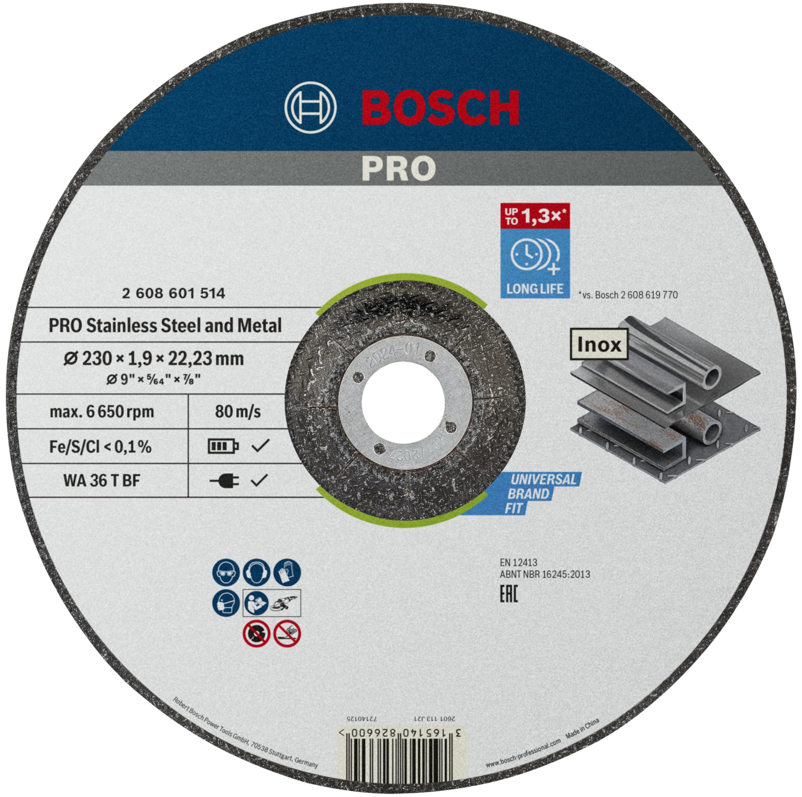 bosch-accessories-pro-stainless-steel-and-metal-trennscheibe-230-1-9-22-23-mm-ge image 8