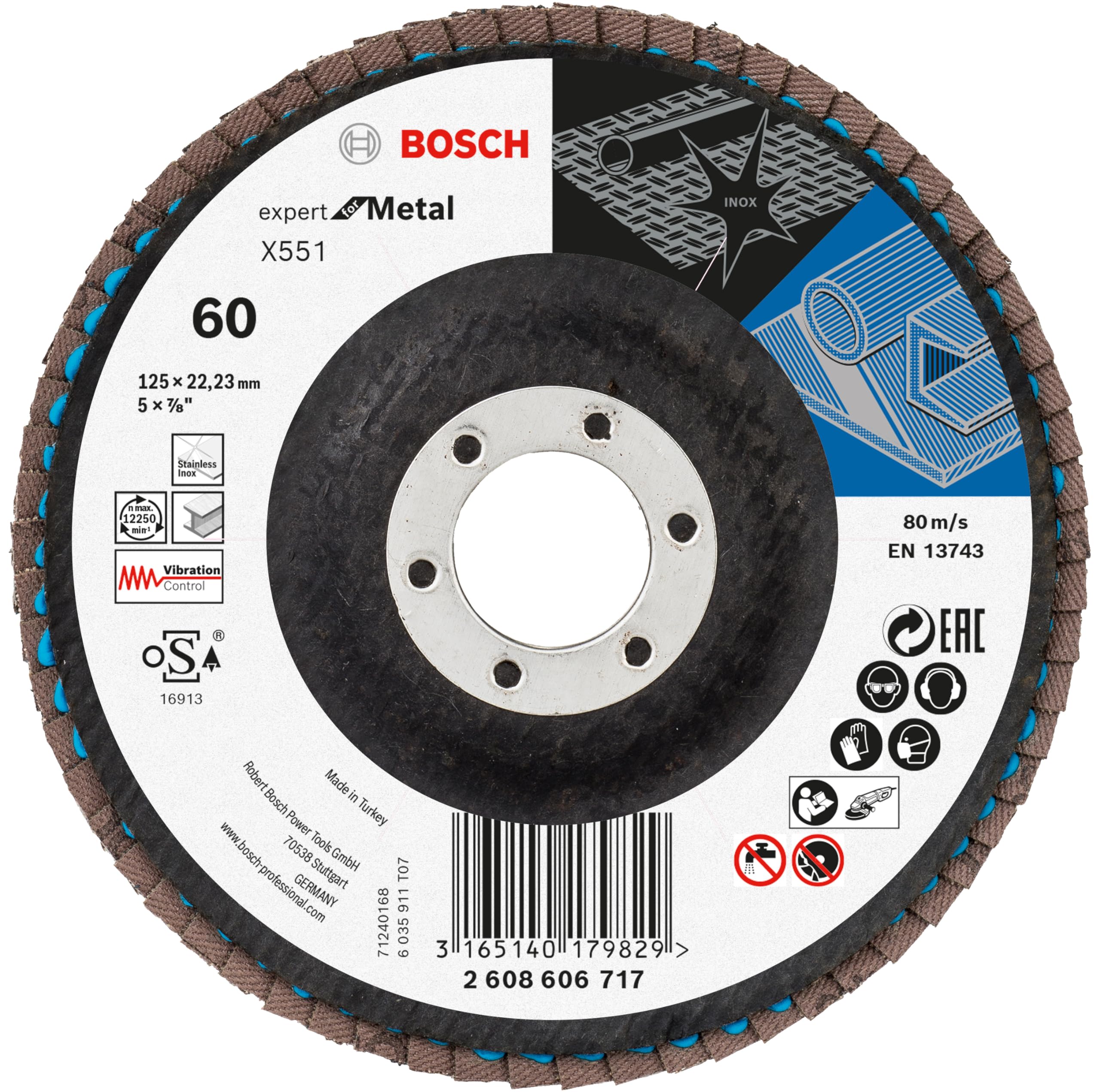 bosch-expert-f-cherschleifscheibe-x551-for-metal-set-40-st-ck-125-mm-k-rnung-40- image 3