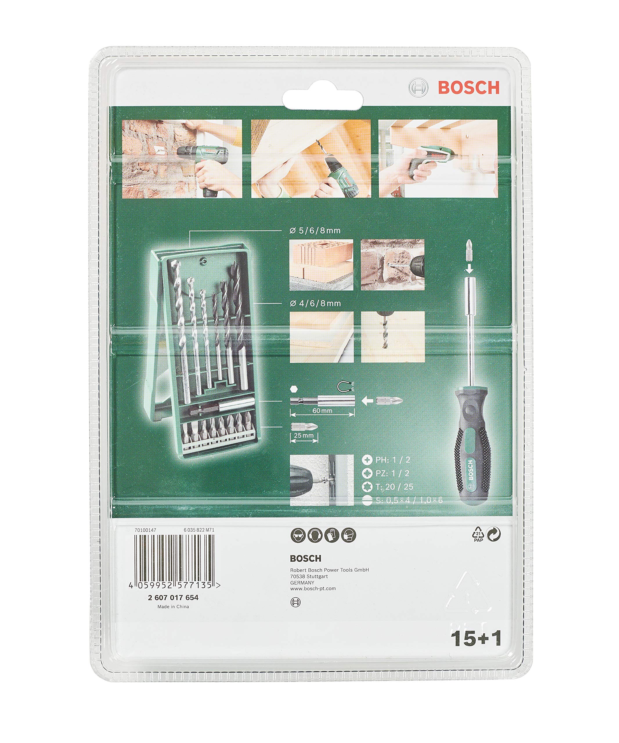 bosch-home-and-garden-mini-x-line-15-1-tlg-mixed-set-mit-schraubendreher-bohrer- image 3