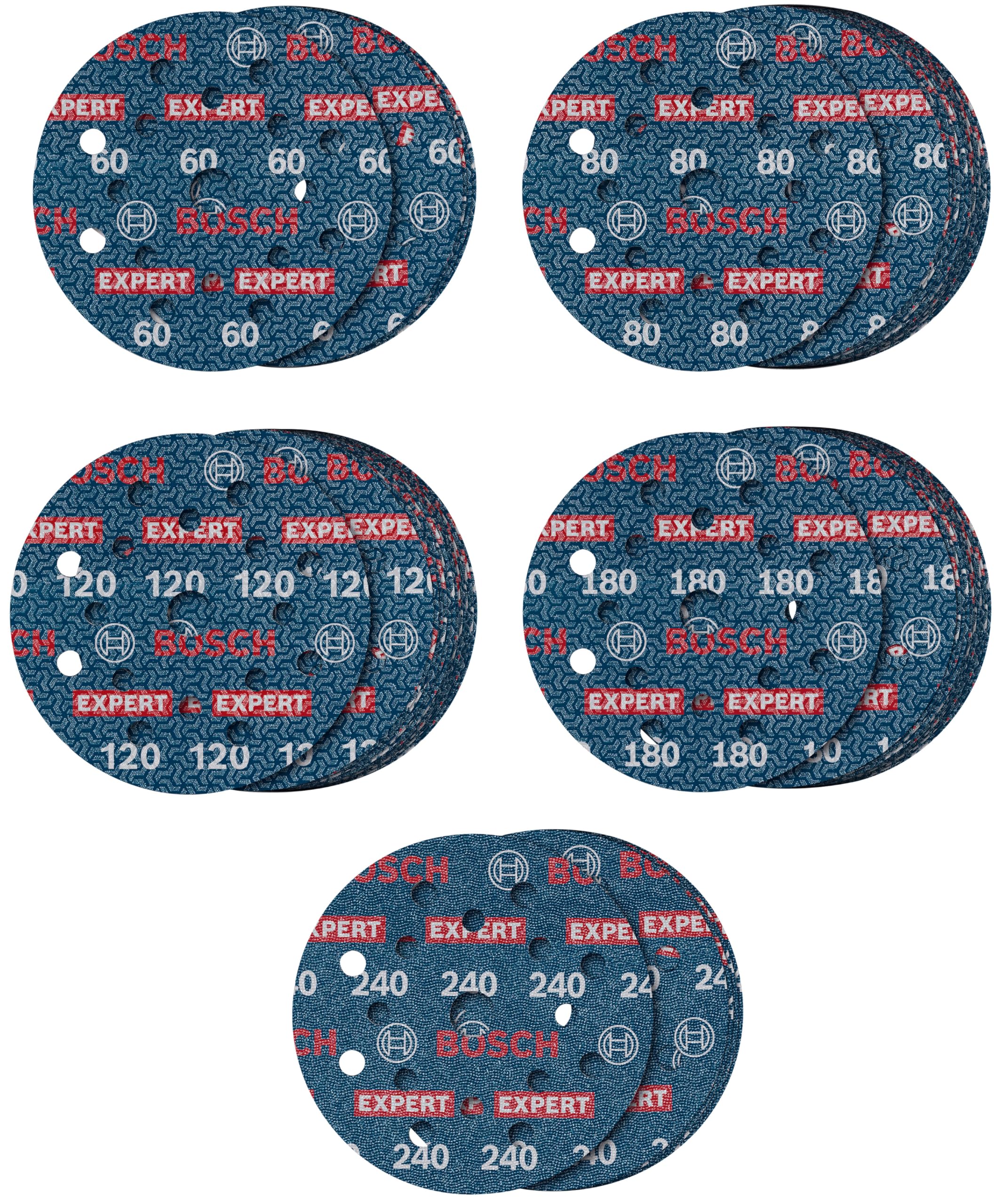 bosch-professional-expert-o780-folienschleifscheiben-set-55-teilig-125-mm-klett- image 1